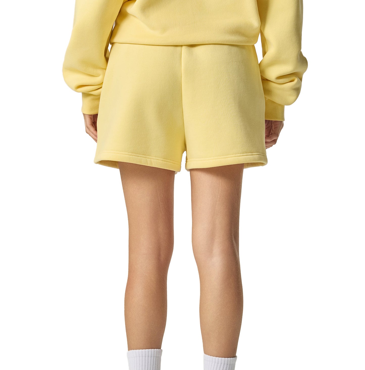 Essential Fleece Drawstring Shorts - Yellow