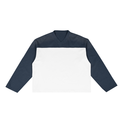 Sun Fade Color-Block Long Sleeve T-Shirt