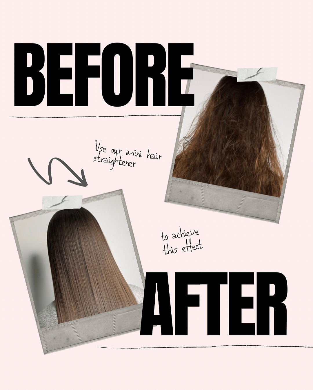 Mini Cordless Hair Straightener - USB Rechargeable