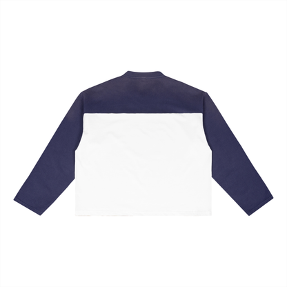 Sun Fade Color-Block Long Sleeve T-Shirt