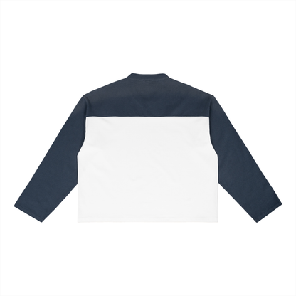 Sun Fade Color-Block Long Sleeve T-Shirt