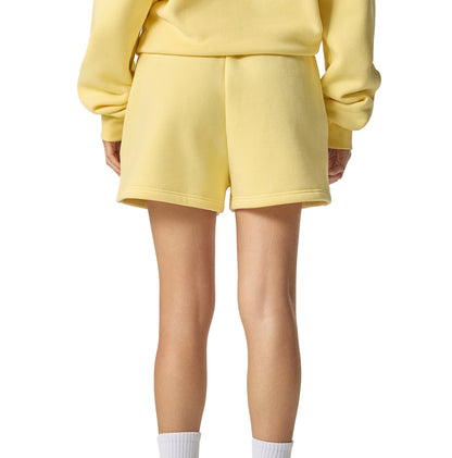 Essential Fleece Drawstring Shorts - Yellow