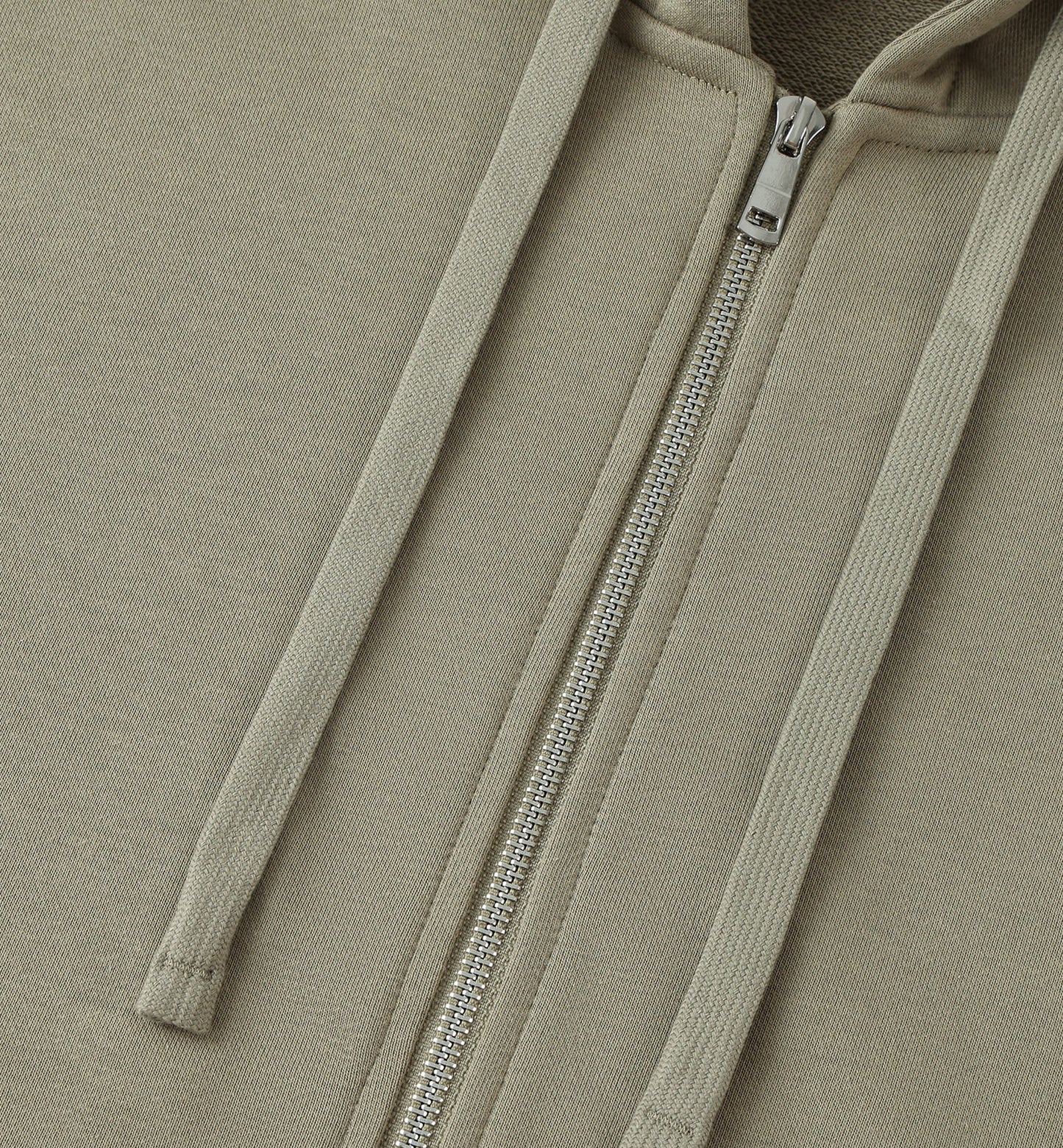 Drop-Shoulder Zip Up Hoodie