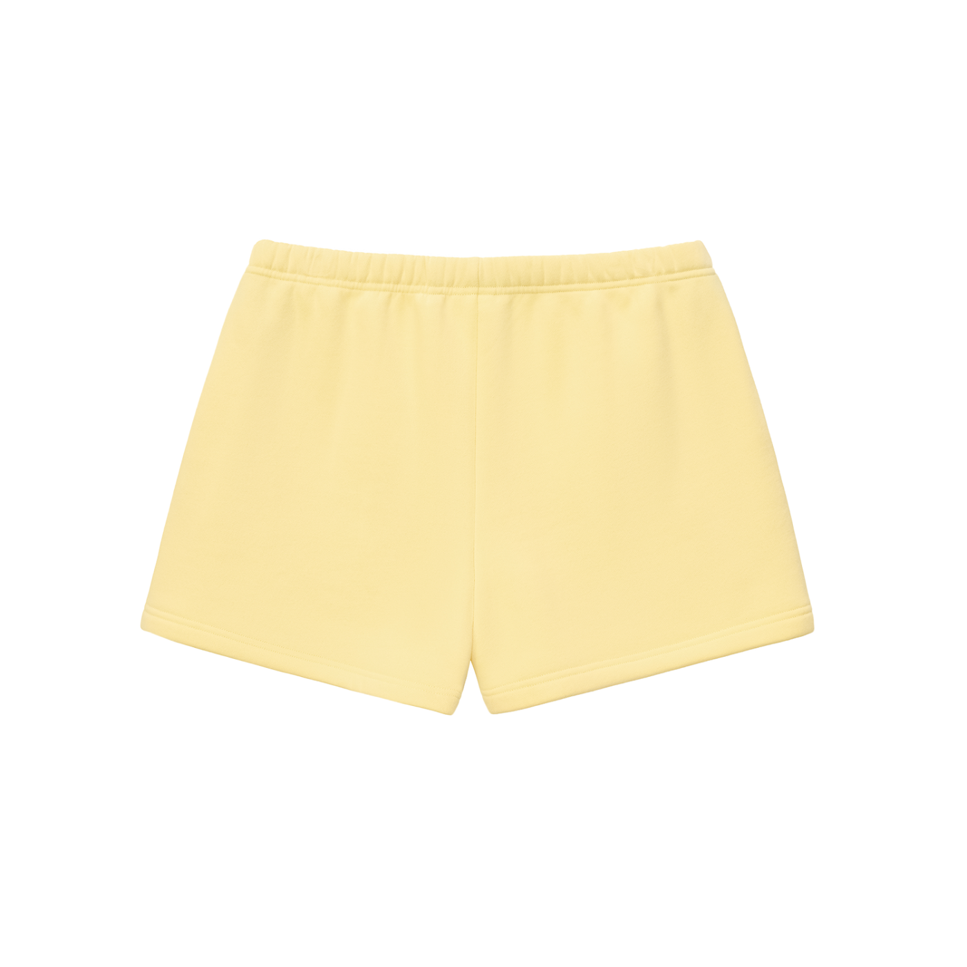 Essential Fleece Drawstring Shorts - Yellow