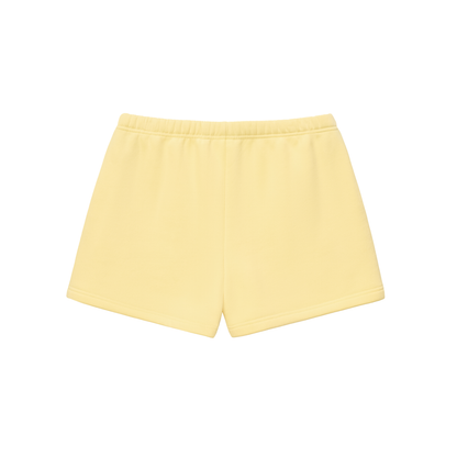 Essential Fleece Drawstring Shorts - Yellow