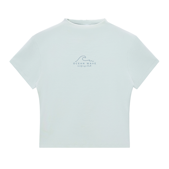 Bodycon Mock Neck T-Shirt