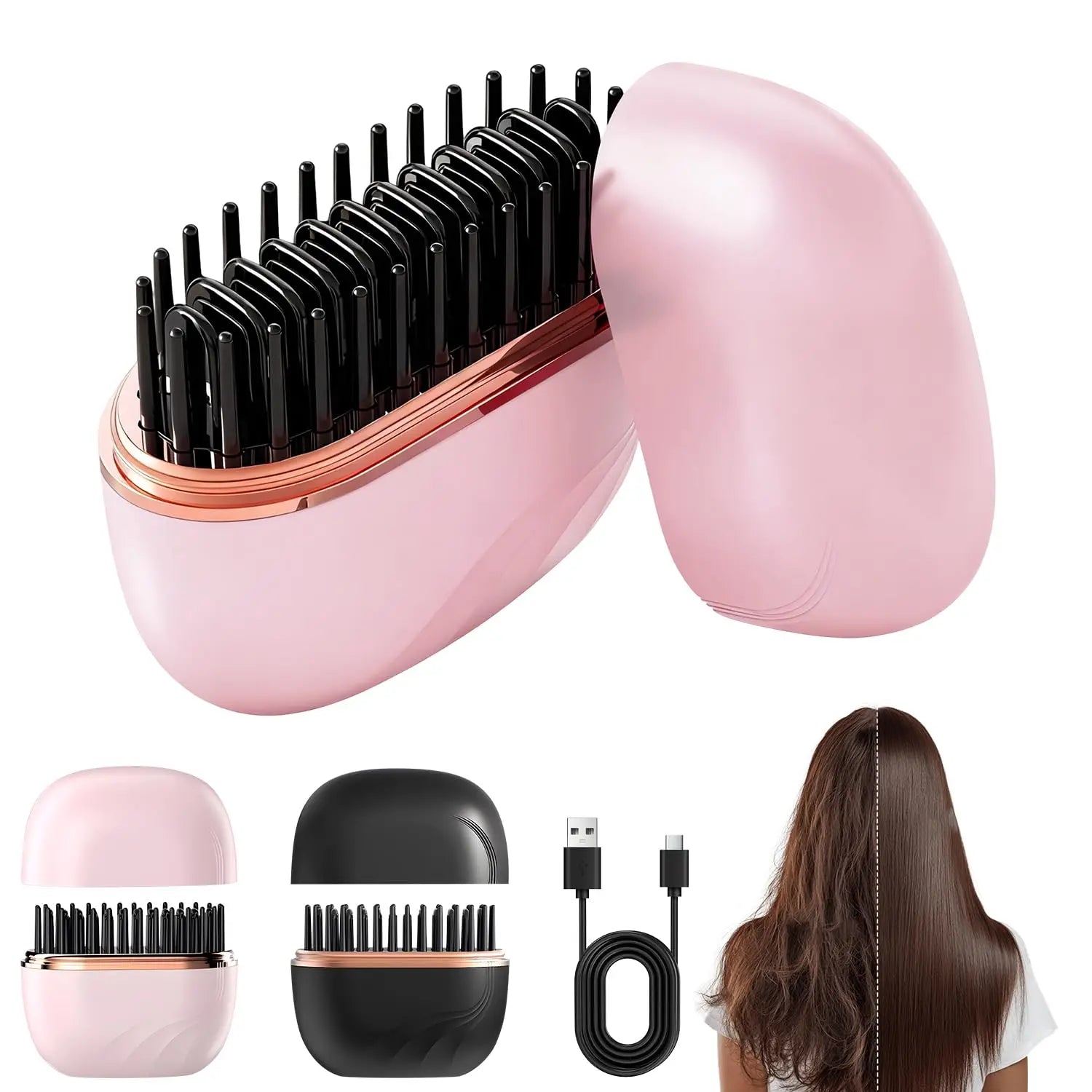 Mini Cordless Hair Straightener - USB Rechargeable