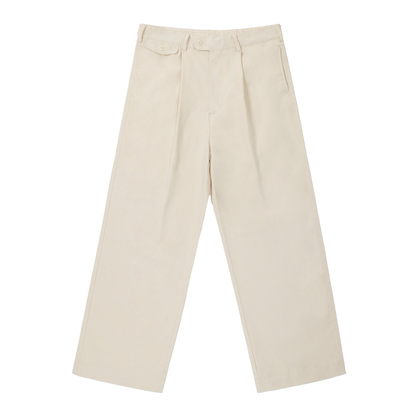 Adjustable Waist Straight-Leg Pants