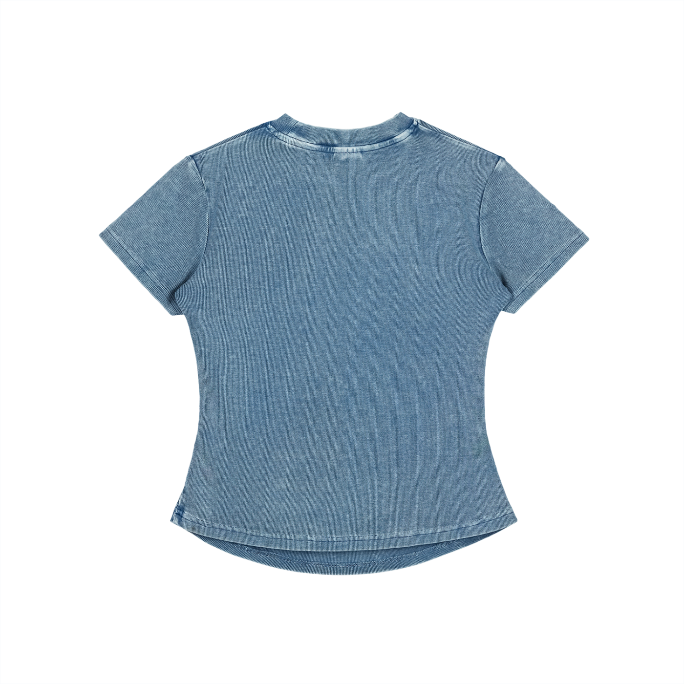 Vintage Denim Washed Bodycon Cotton T-Shirt