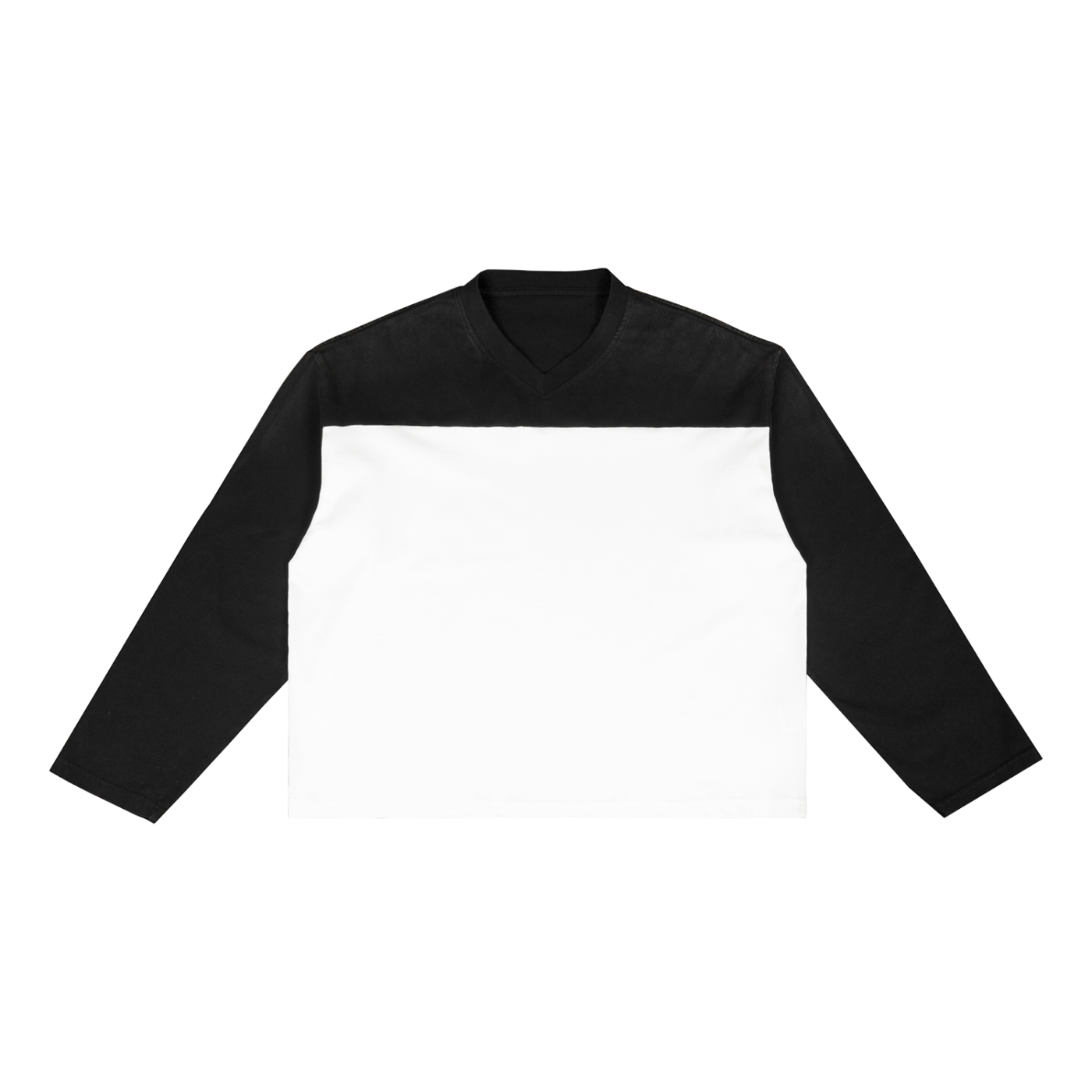 Sun Fade Color-Block Long Sleeve T-Shirt